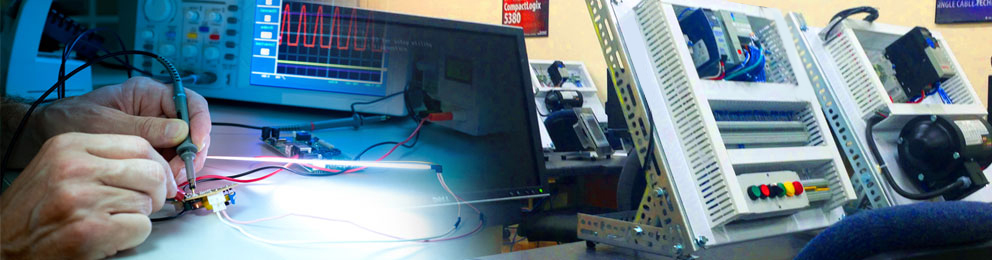 Collage of electronic equipment