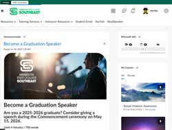 Screen Capture of D2L Homepage